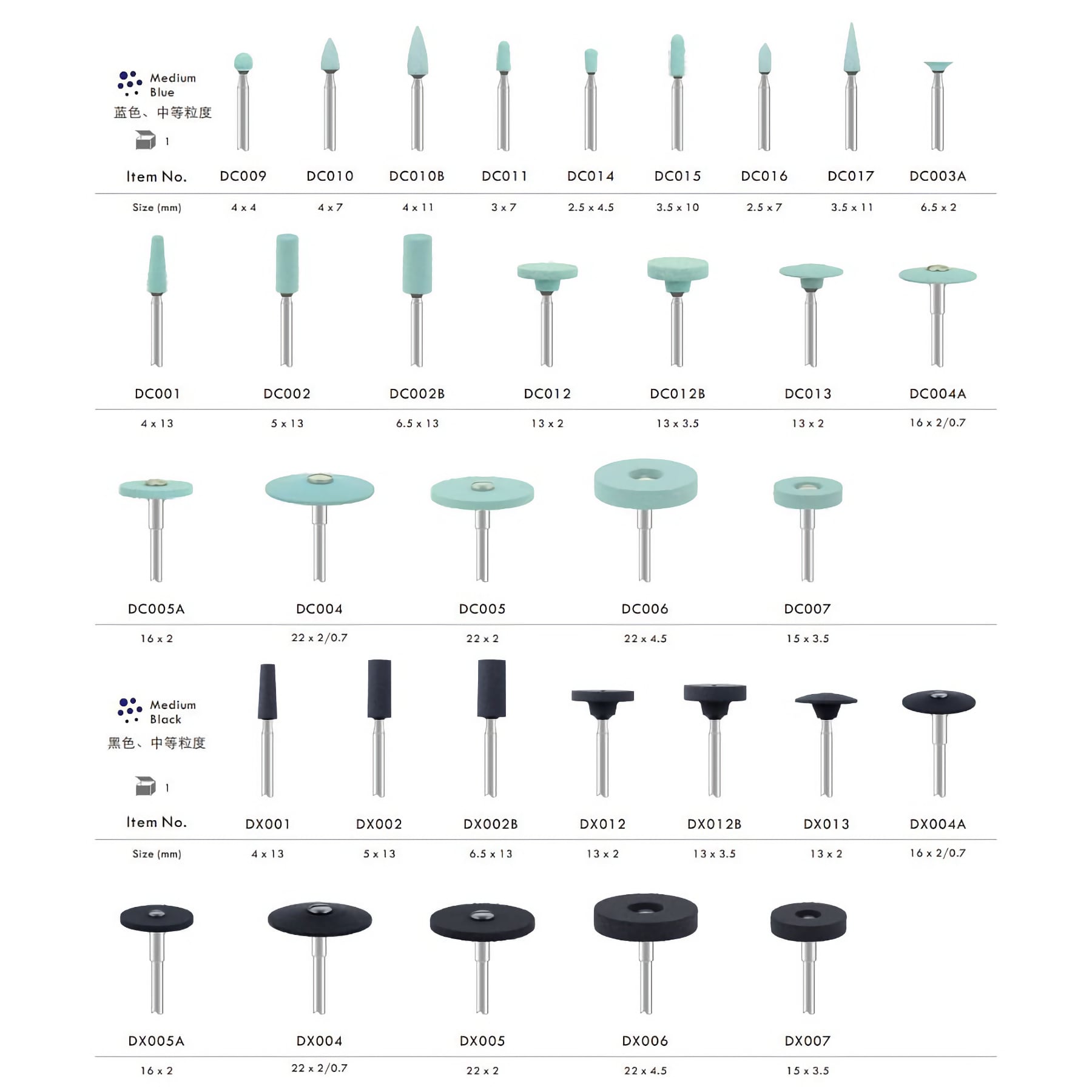 Rubber Blue, Green, Yellow Stones